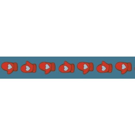 Tasiemka ozdobna ScrapBerry's Washi Mittens Print, 15mm x 8m